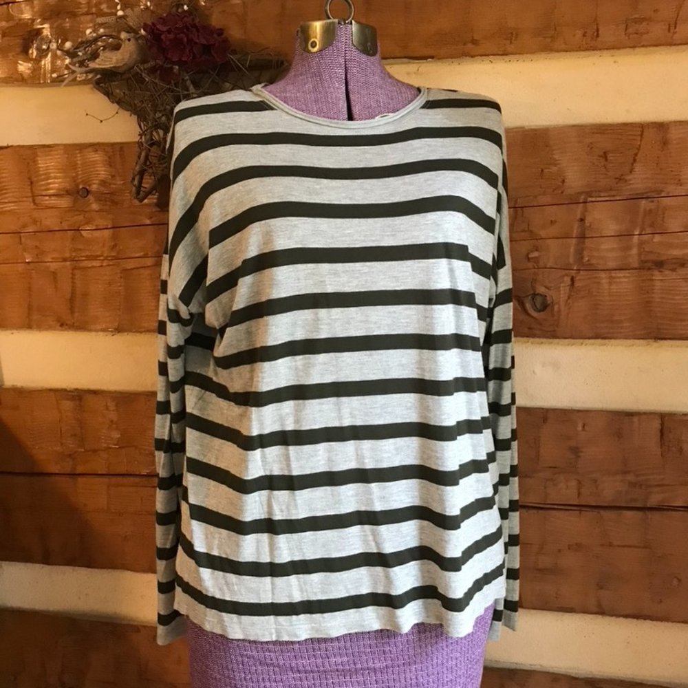 Vince Long Sleeve Striped Tee